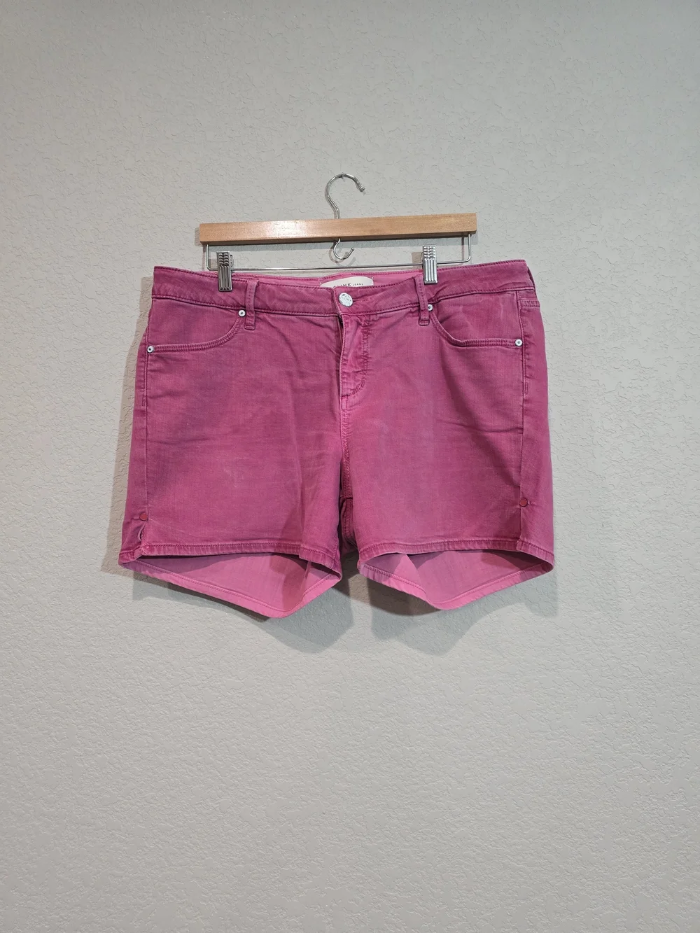 Slink Pink Denim Cutoff Shorts